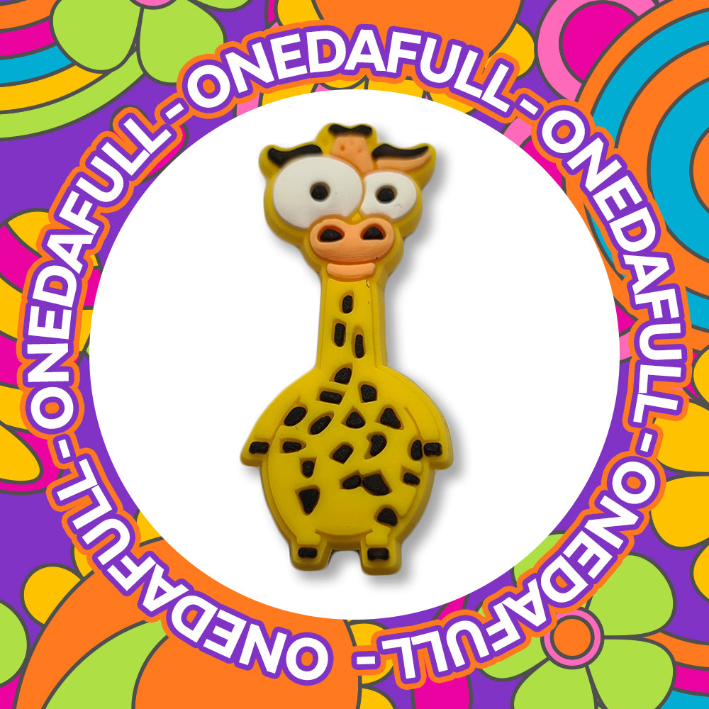 Super Cute Wide Eyed Stunned Giraffe Charm To Fit Crocs/Clogs - PVC - Funny