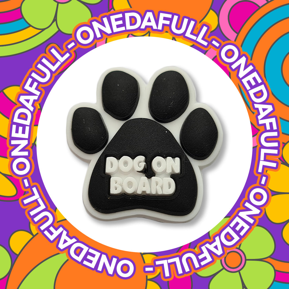 SUPER CUTE Dog On Board Badge Charm To Fit Crocs/Clogs - 3D - PRETTY Animal