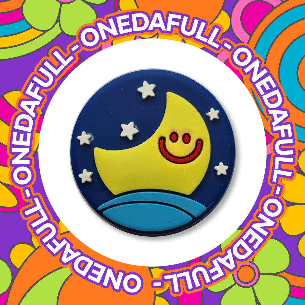 Happy Moon & Star Croc Charm