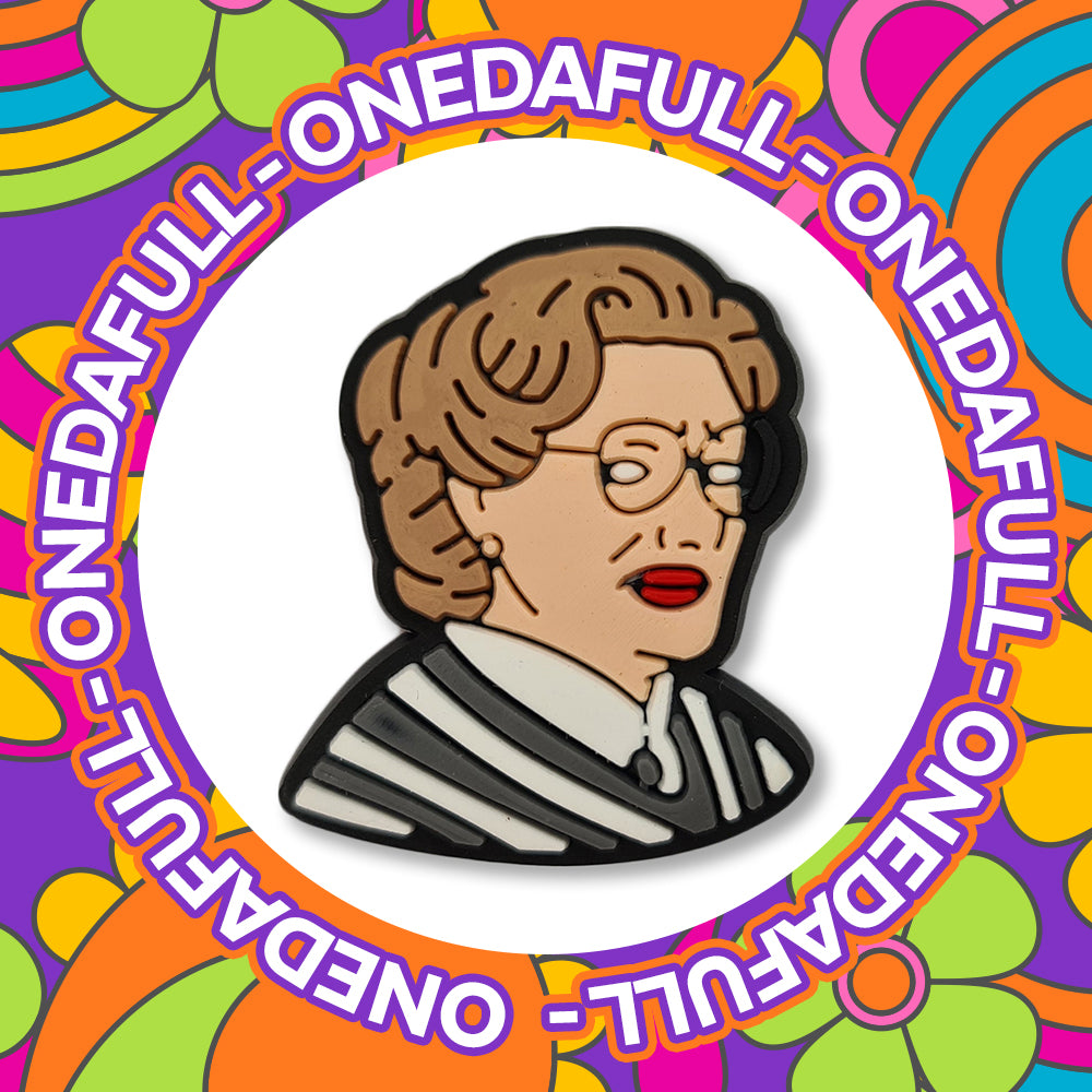 Film - Mrs Doubtfire Retro - Charms For Crocs / Shoes - PVC - 90s - 3D - Funny