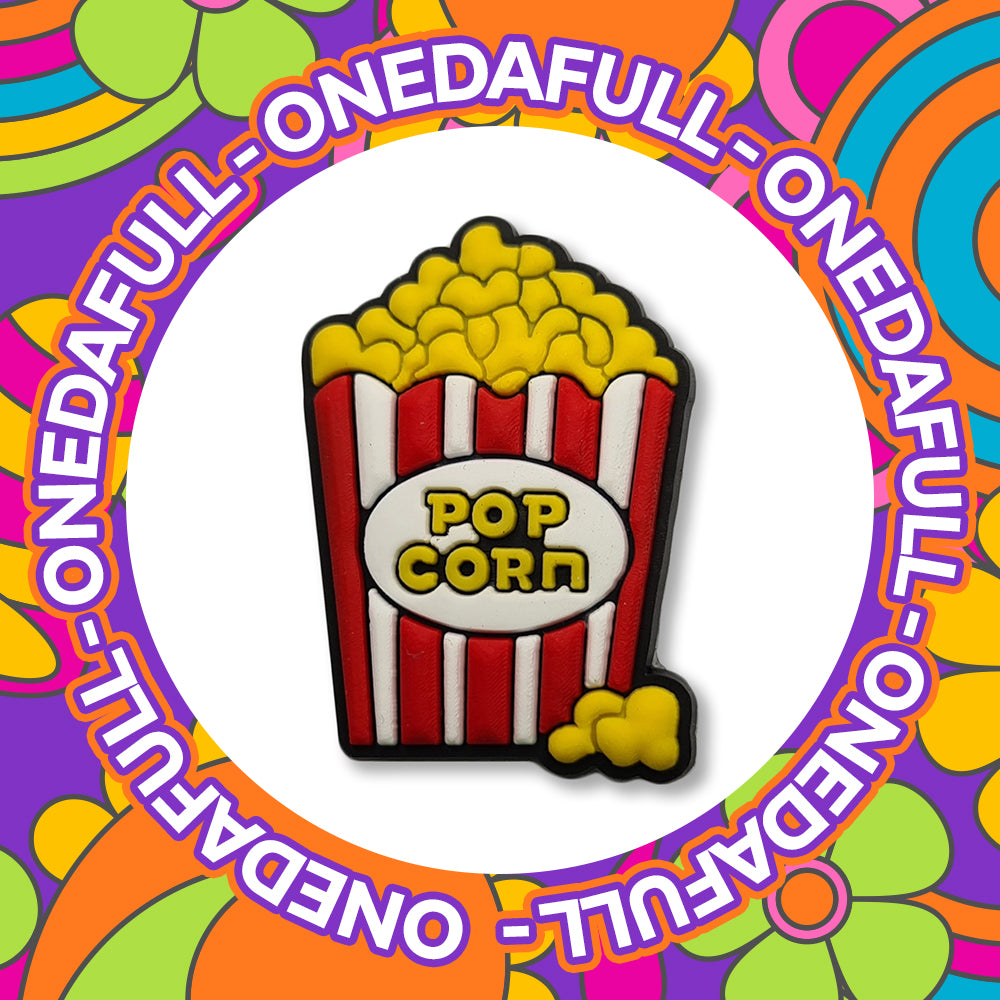 Super Cute Box Of Popcorn Film - Charms For Crocs / Shoes - PVC - 3D - Pretty