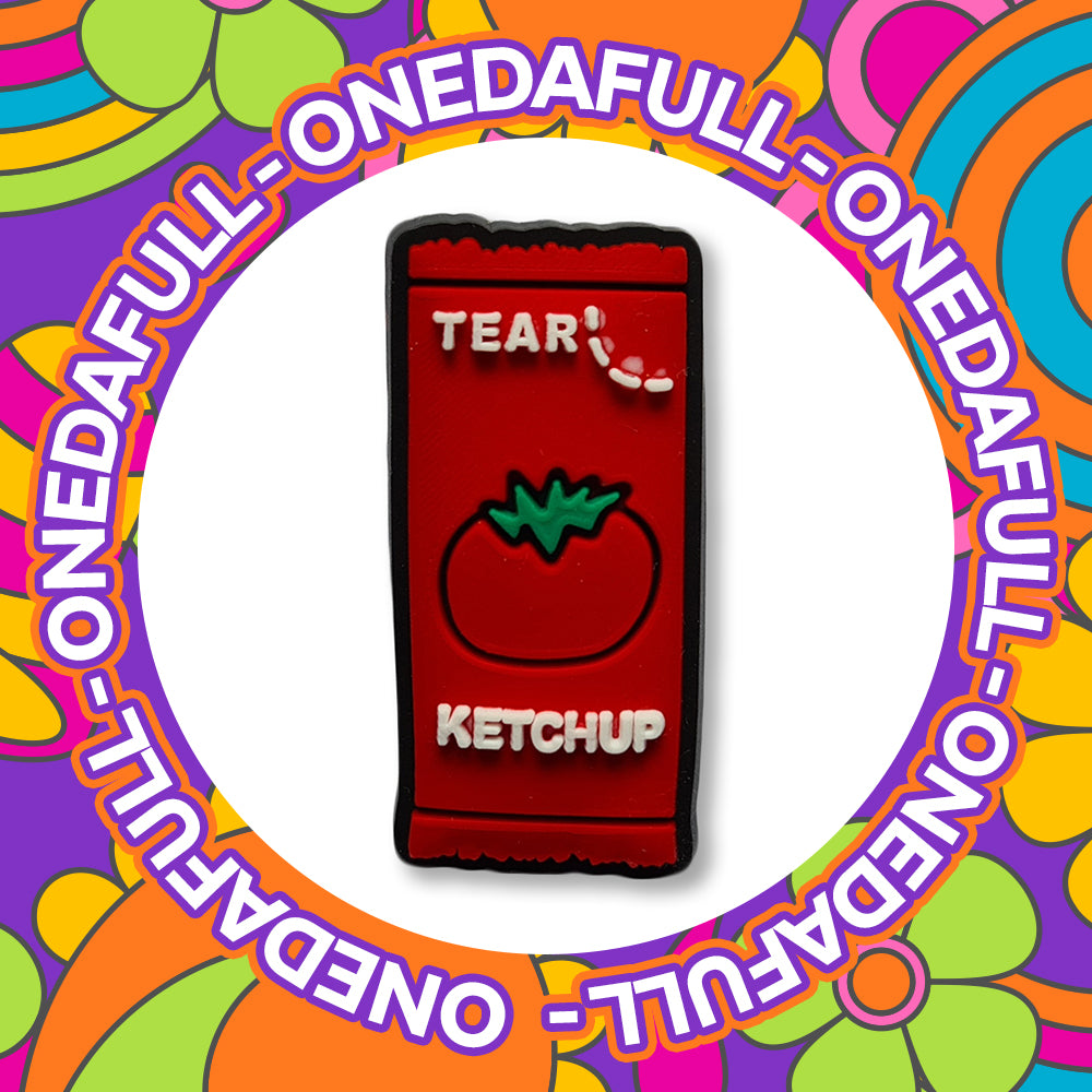 Ketchup Sachet Fast Food Takeaway Charm To Fit Crocs