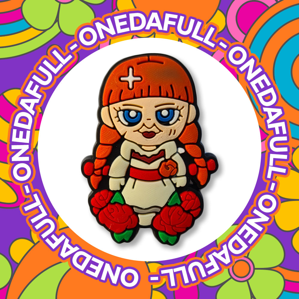 Spooky Horror Film Annabelle Doll Charm To Fit Croc