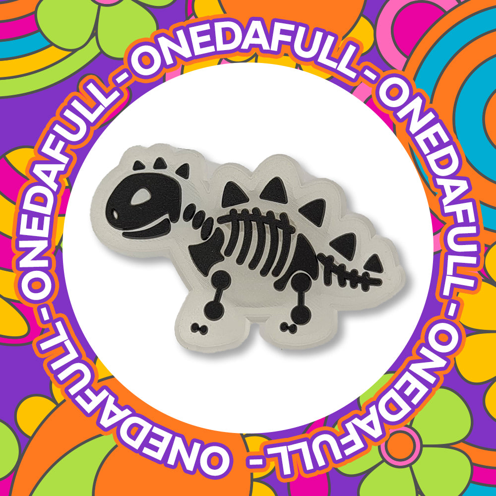 Glow In The Dark Dinosaur Croc Charm - PVC