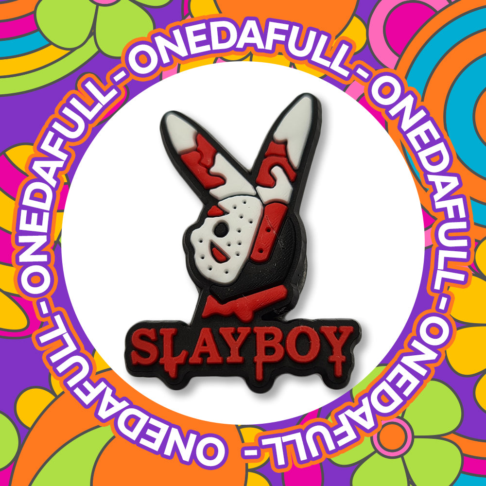 Friday 13th Jason Slayboy Bunny Horror Charm To Fit Crocs/Clogs - 3D - Creepy