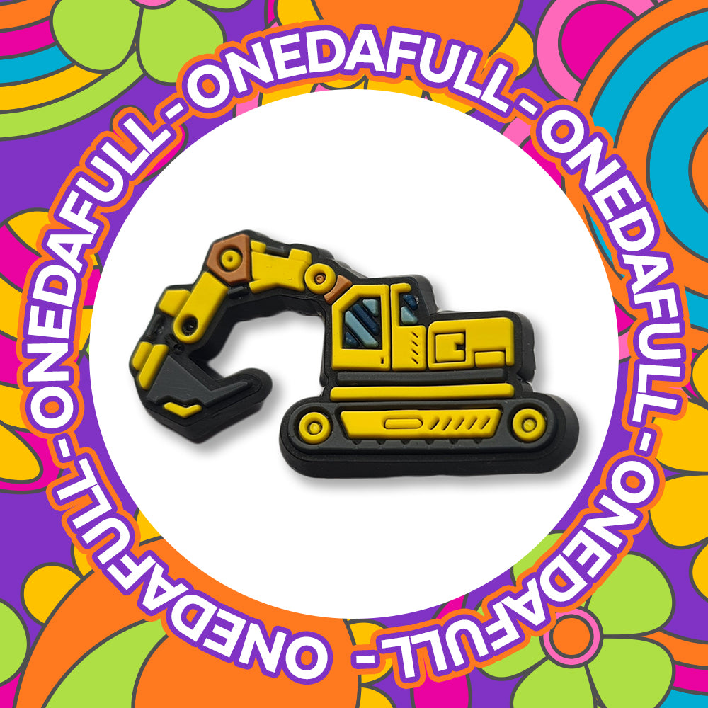 Excavator Digger Charm for Crocs/Clogs - Construction Build