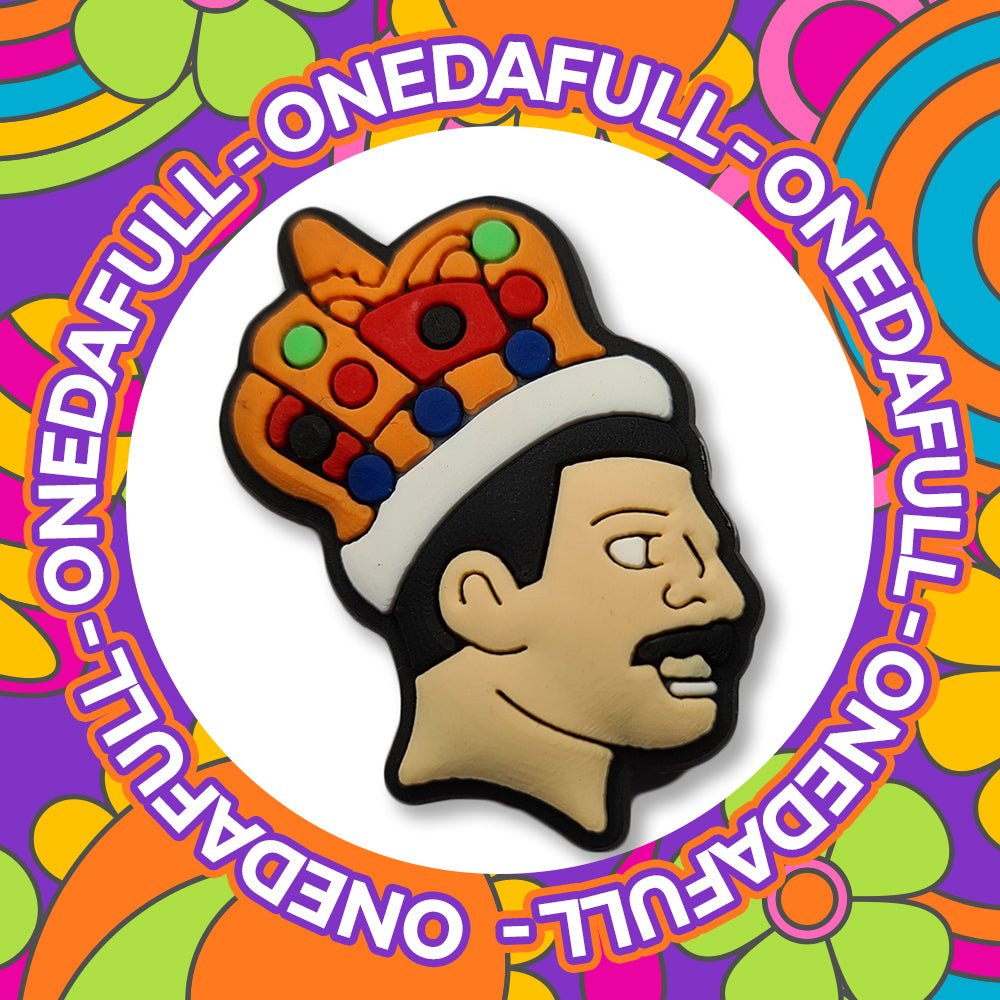 Freddie Mercury Croc Charm - Queen Rock Band Clog Decoration