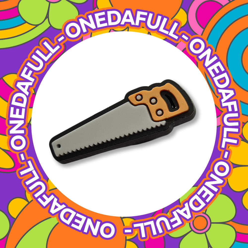 SUPER CUTE Hand Saw Tools Job Construction Work Charm To Fit Crocs/Clogs - DIY