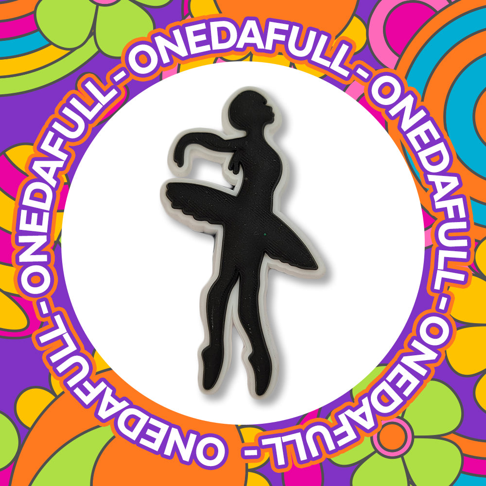 Super Cute Ballet Dancer Silhouette Charm To Fit Crocs/Clogs - Pretty Dance
