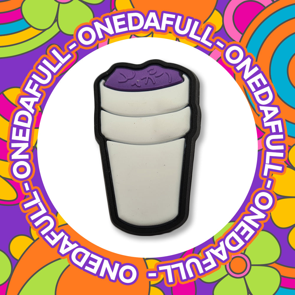 Cup Of Lean Purple Drank Sizzurp - Funny - Meme Charm To Fit Crocs/Clogs