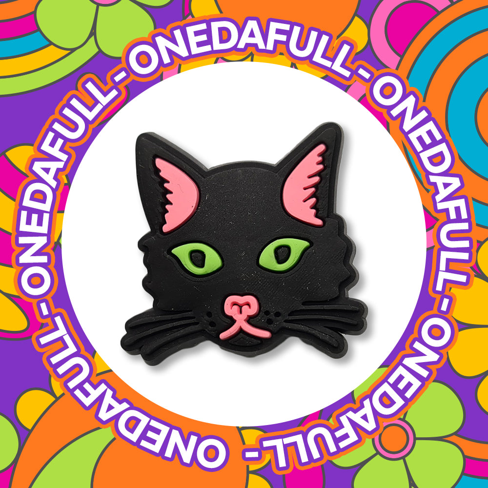 SUPER CUTE Baby Black Cat Charm To Fit Crocs/Clogs - Animal Witch Spell Magic