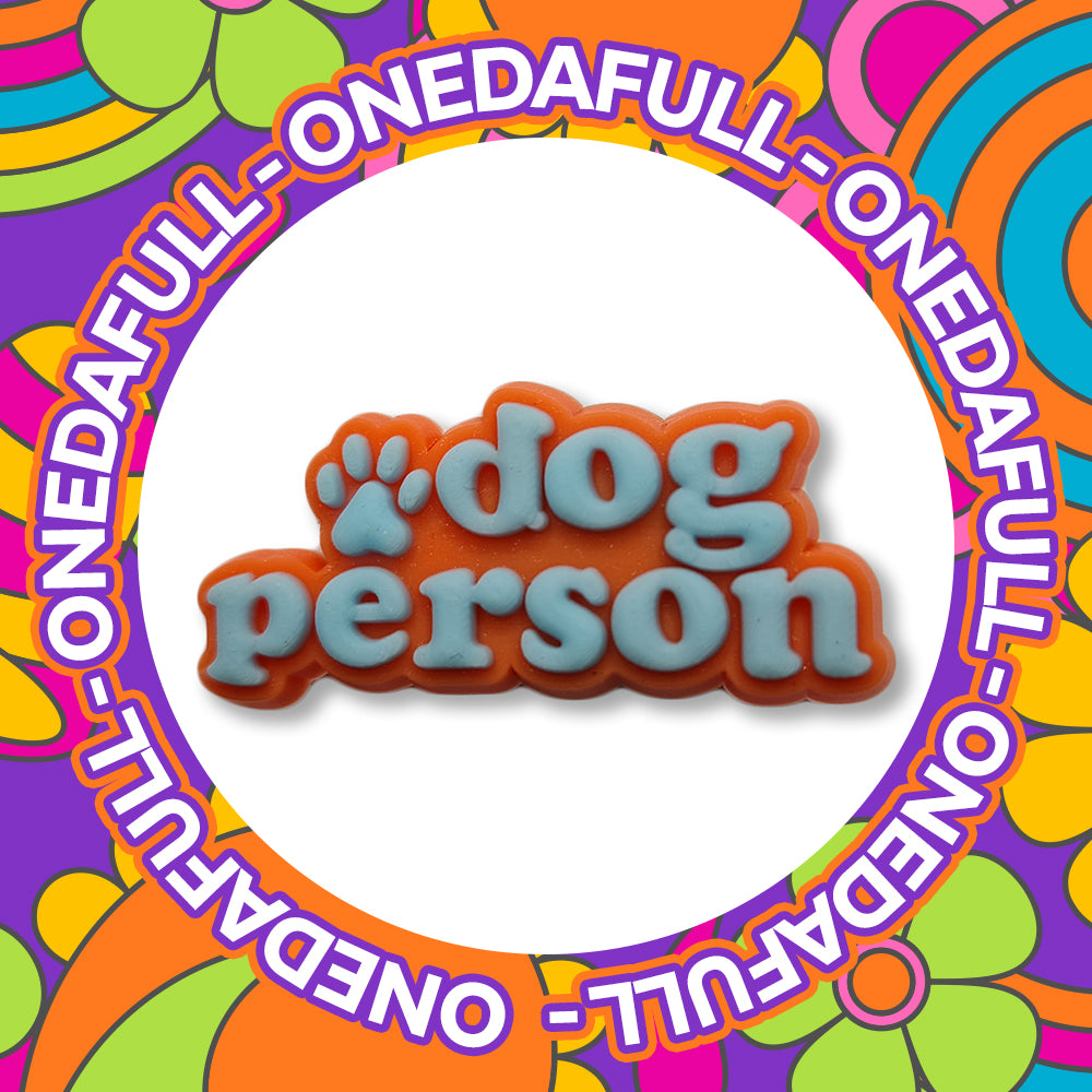 Dog Person 3D Badge Charm for Crocs/Clogs