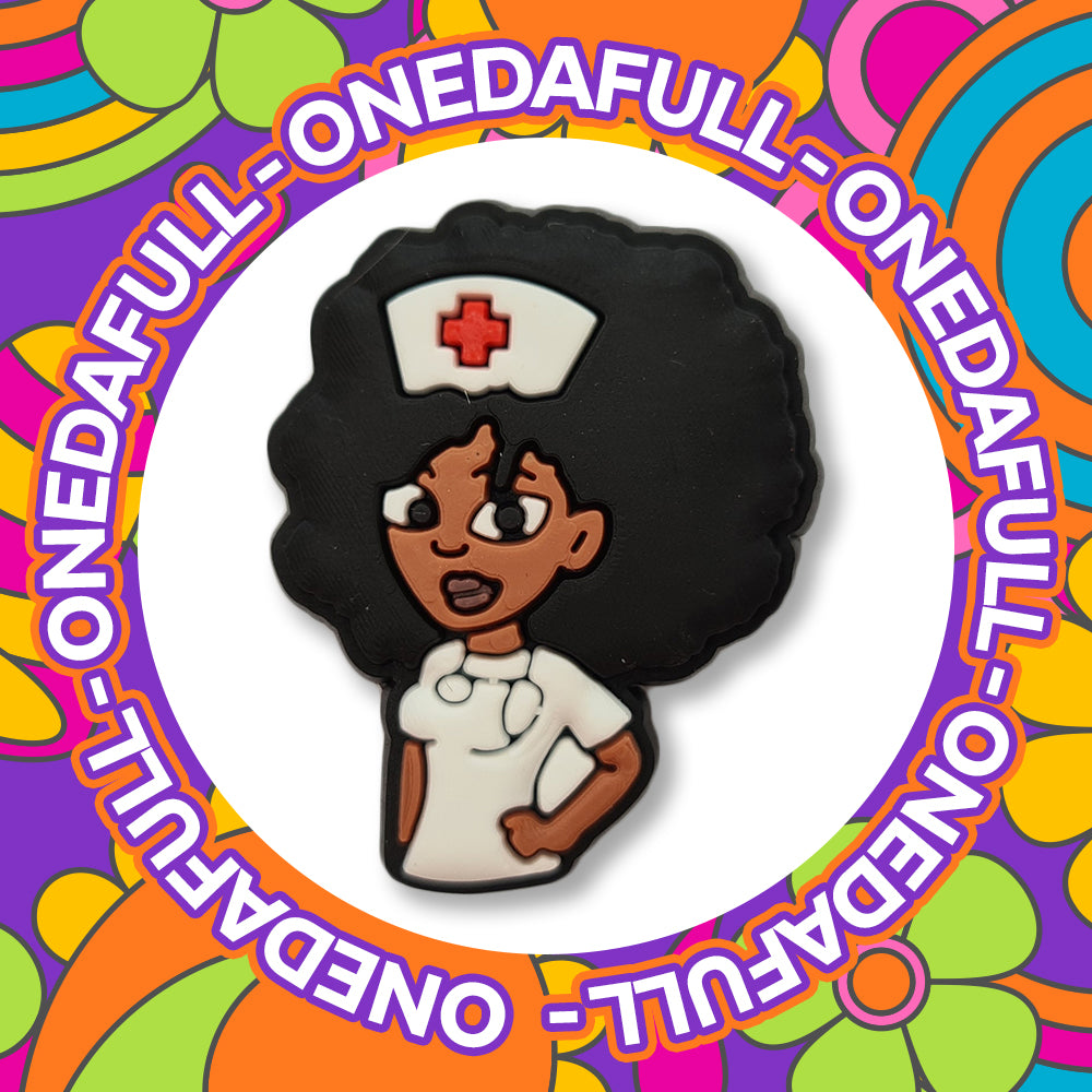 Super Cute Nurse/Doctor With Hand On Hip Croc Charm - Medical - Hospital