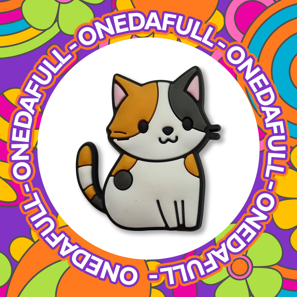 SUPER Cute Baby Ginger Patched Kitten Charm To Fit Crocs/Clogs - CAT