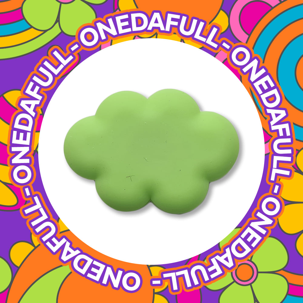 Fluffy Green Cloud Charm for Crocs/Clogs