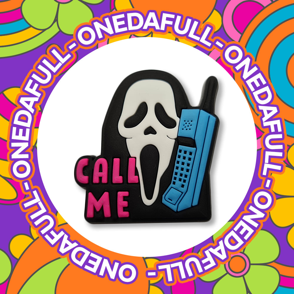 Scream Mask - Call Me - Funny - Meme - Charms For Crocs / Shoes - Horror - Film