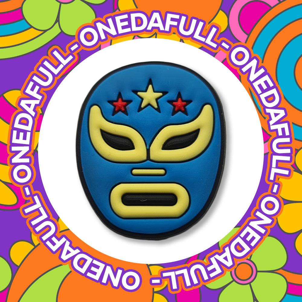 Mexican Wrestling Mask Charm for Crocs/Clogs
