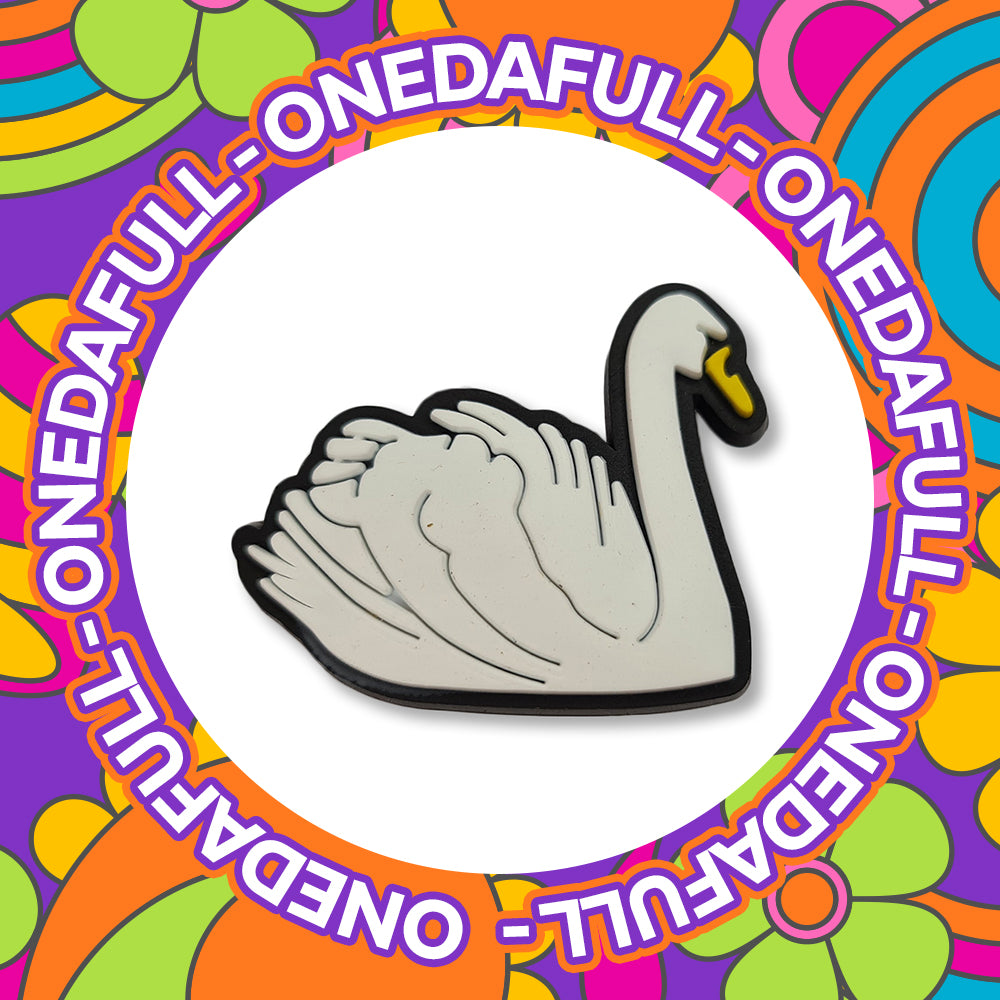 SUPER CUTE Beautiful Swan Charm To Fit Crocs/Clogs - 3D - PRETTY - Bird