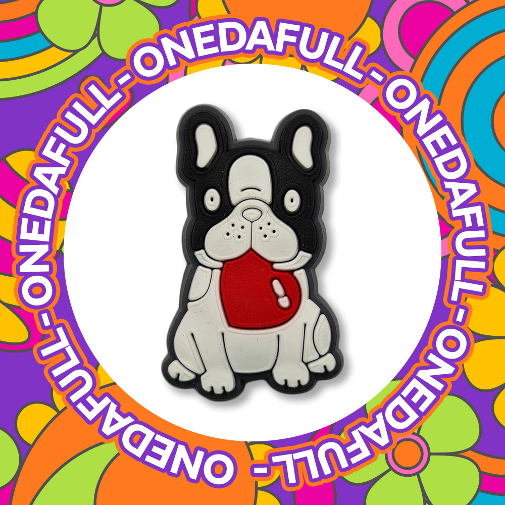 Super Cute PUPPY FRENCH BULLDOG Charm To Fit Crocs/Clogs - Pretty - Dog