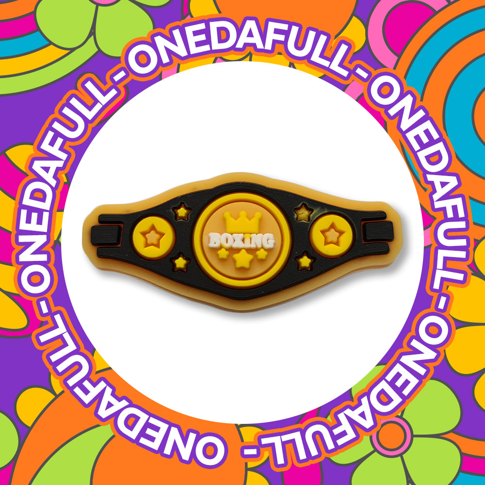Super Cute Boxer Boxing Fighter Fighting Belt Champ Charm To Fit Crocs/Clogs