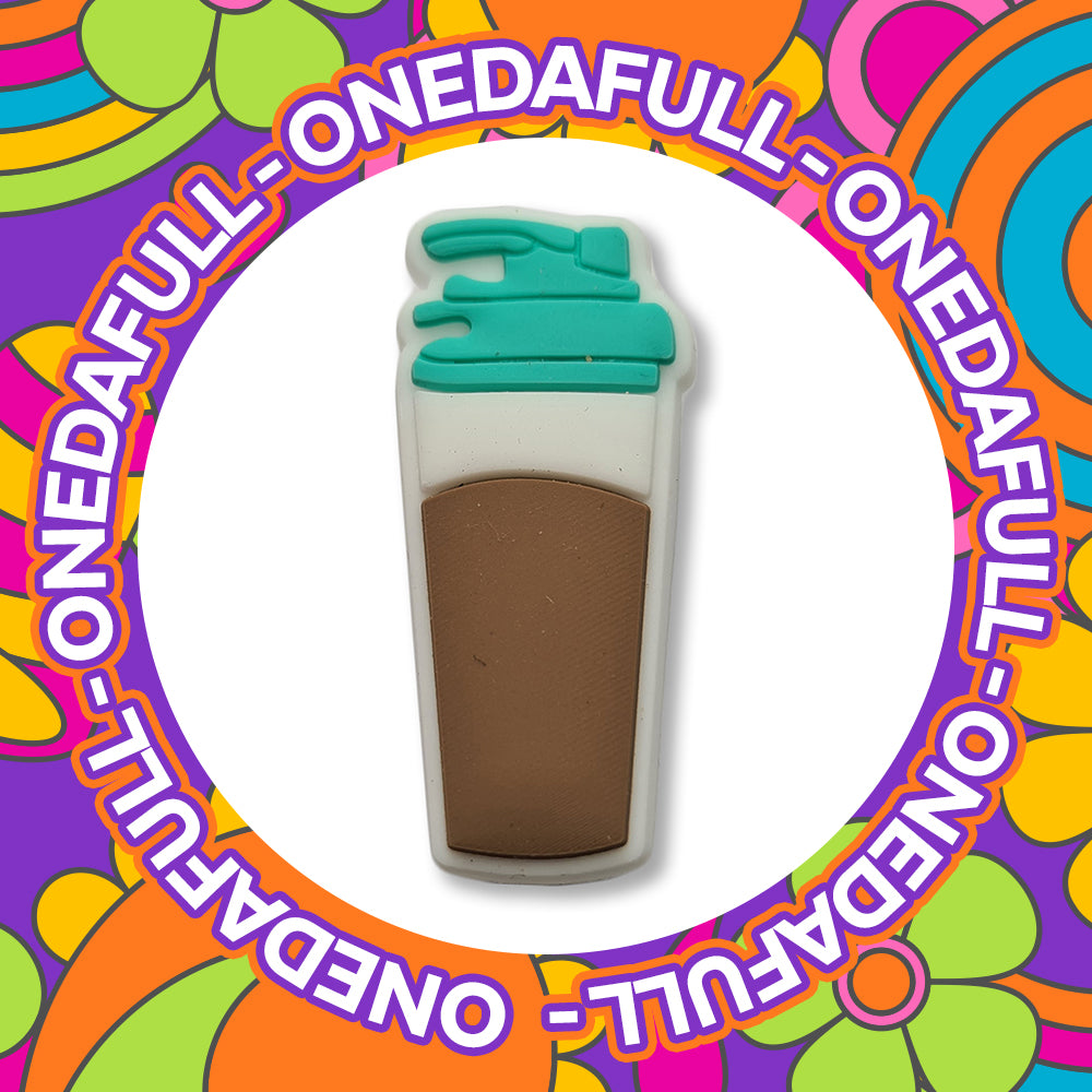 Super Cute Gym Protein Shake Drink Charm To Fit Crocs/Clogs - Gains - Weights - Fitness