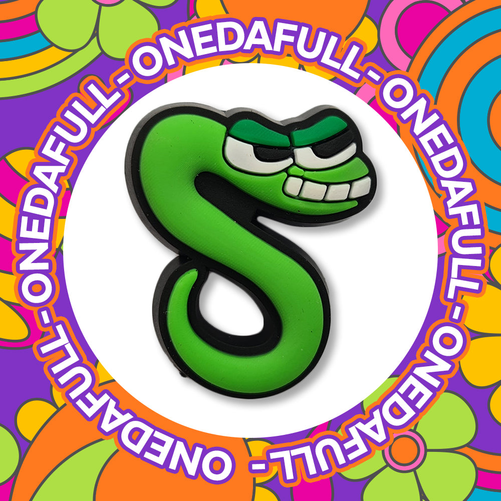 Super Cute Letter S - Alphabet Charm To Fit Crocs/Clogs - Funny - Letters