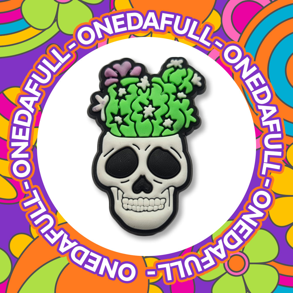 Skull Potion Croc Charm - Witch