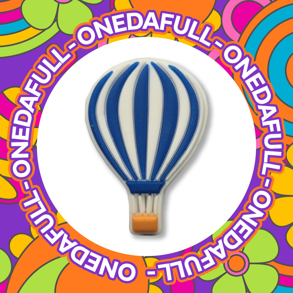 Blue Hot Air Balloon 3D Croc Charm