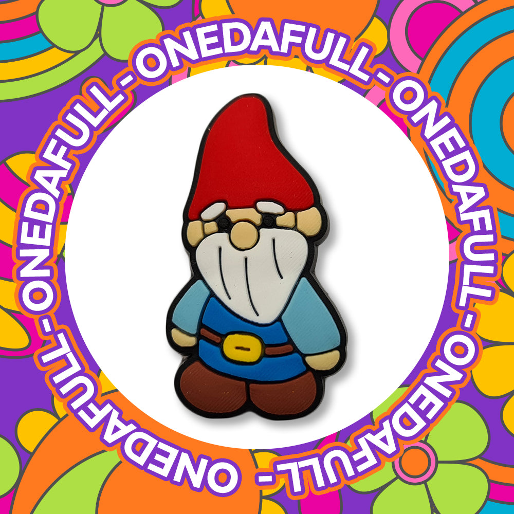 Garden Gnome Croc Charm: Lucky Gardening Clog Decoration