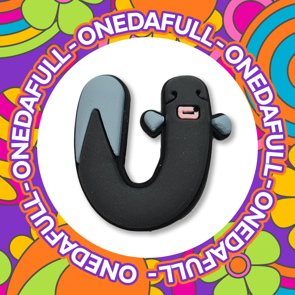 Super Cute Animal Letter U - Alphabet Charm To Fit Crocs/Clogs -Funny- Letters