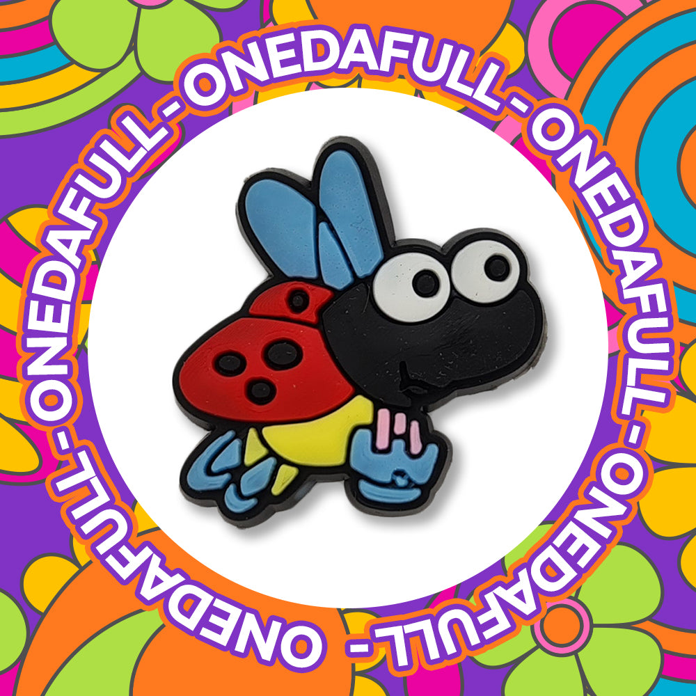 Cute Flying Ladybird Insect Clog Charm To Fit Crocs