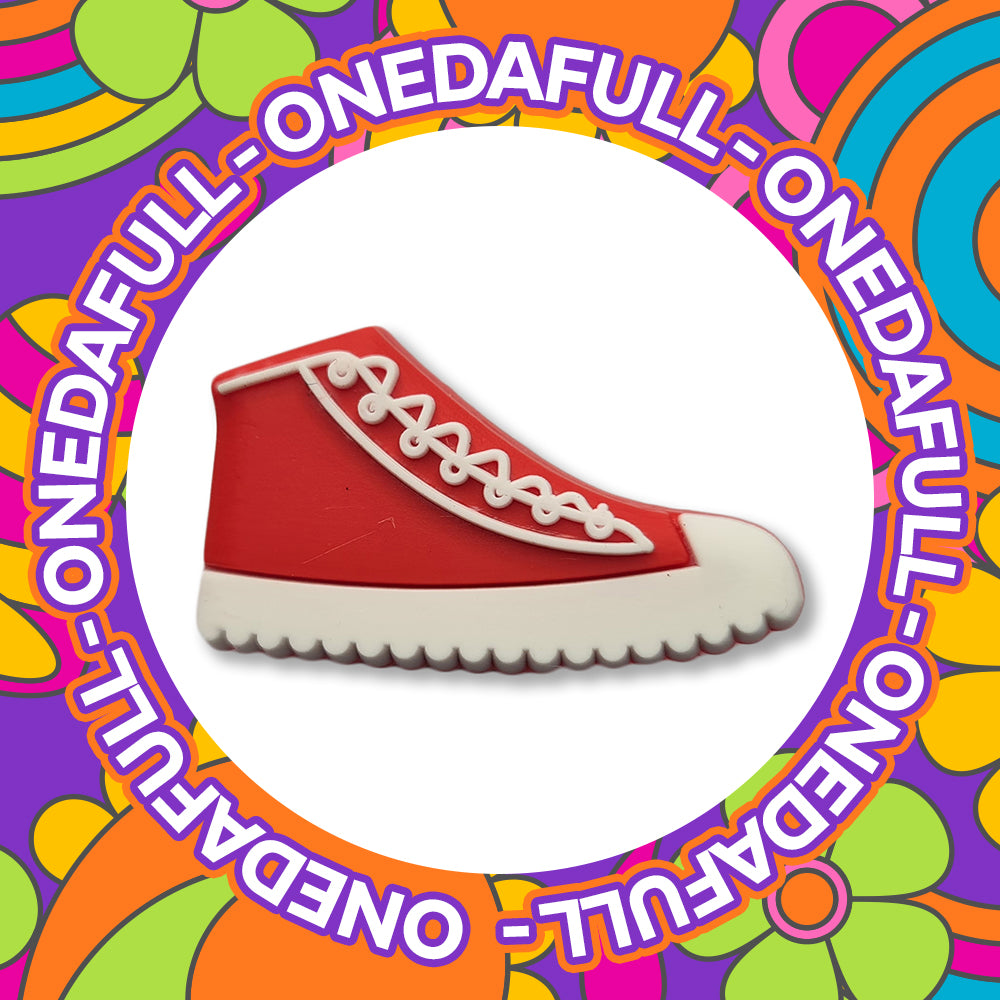 Red Sneaker Trainer Croc Charm - Fashion Clog Accessory