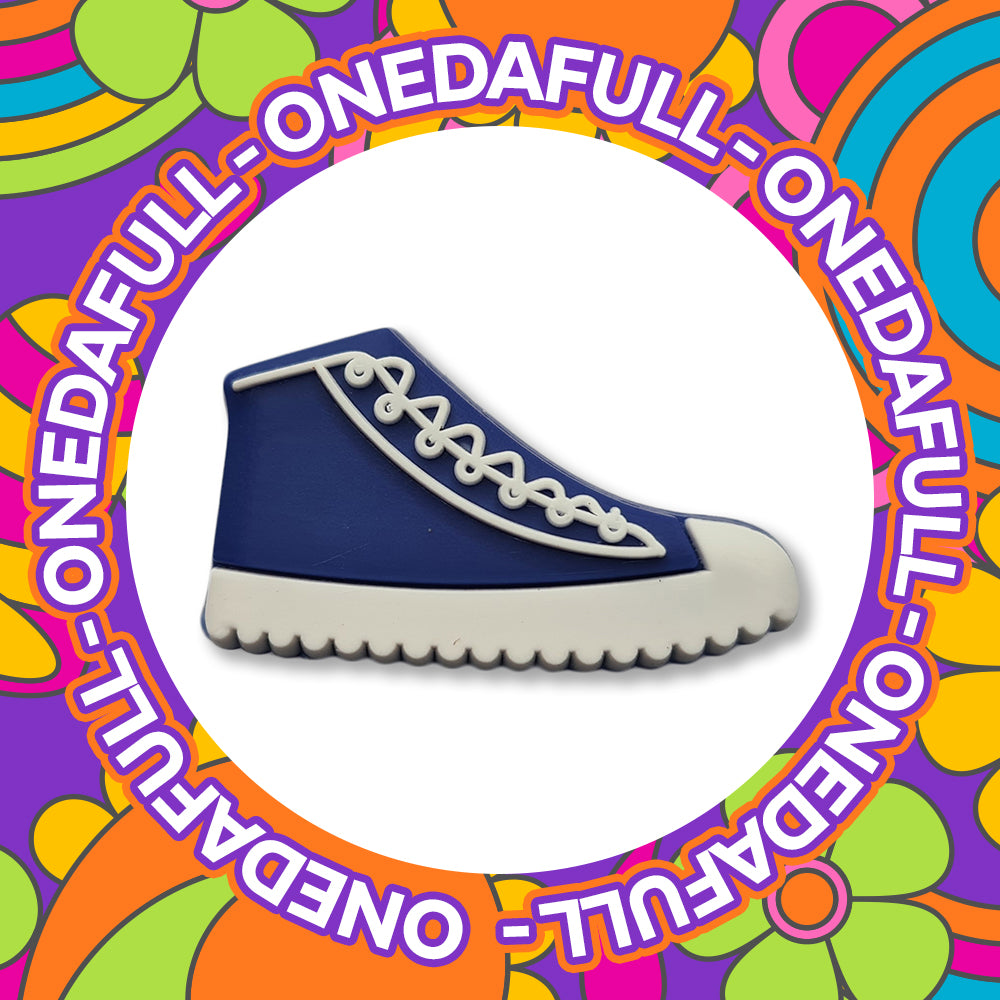 Blue Sneaker Trainer 3D Croc Charm