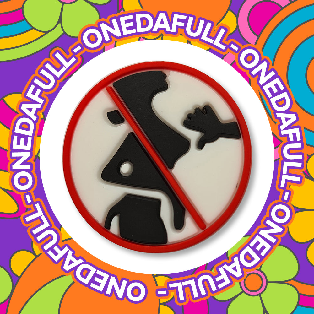 Super Cute No Touching Boobs Sign Charm To Fit Crocs/Clogs - No Groping