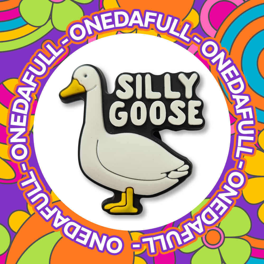 Silly Goose Croc Charm: Funny Animal Clog Decoration