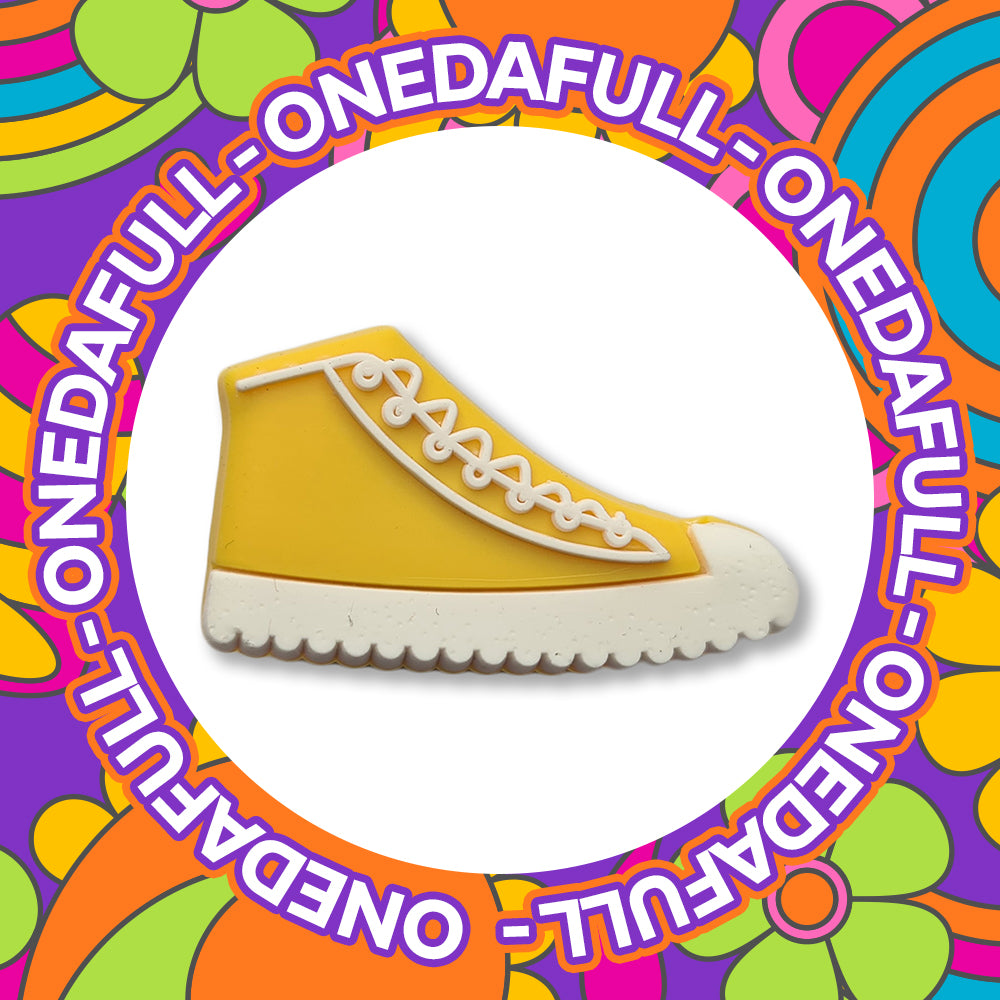 Yellow Sneaker Trainer 3D Croc Charm