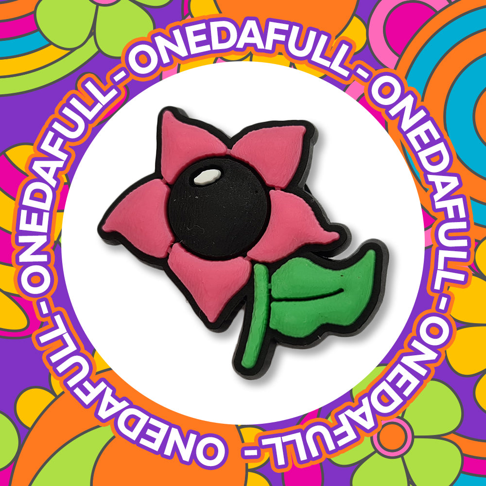 Pink Magical Flower Plant Clog Charm