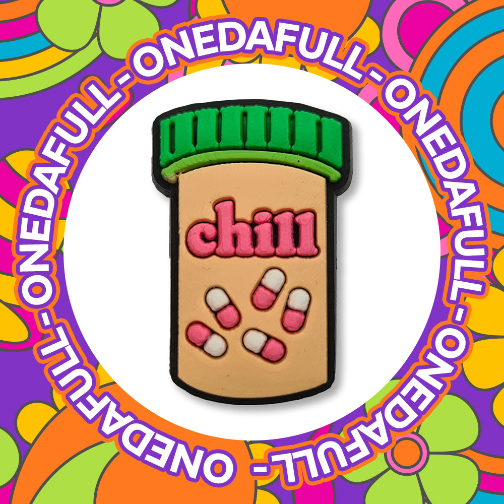 Funny Chill Pill Clog Charm