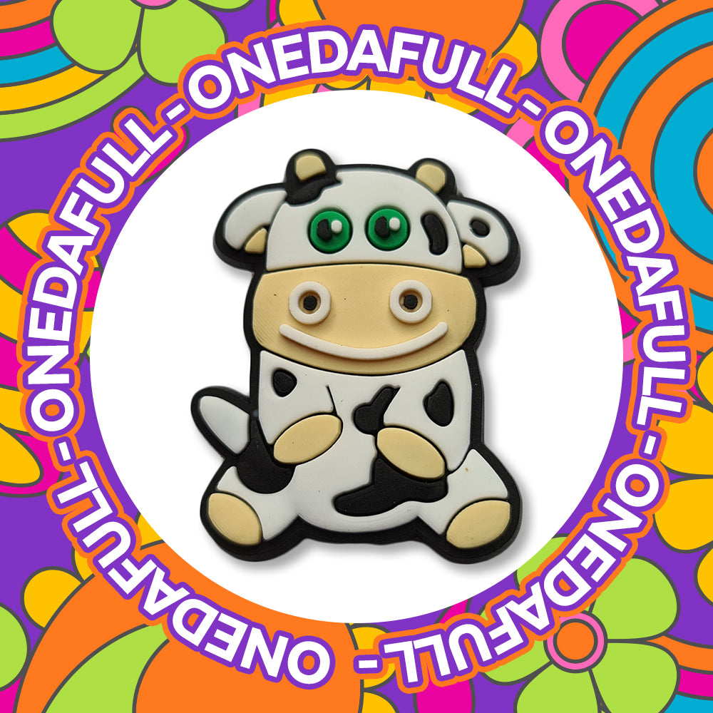 SUPER CUTE Chunky Baby Cow Charm To Fit Crocs/Clogs - PRETTY - Animal