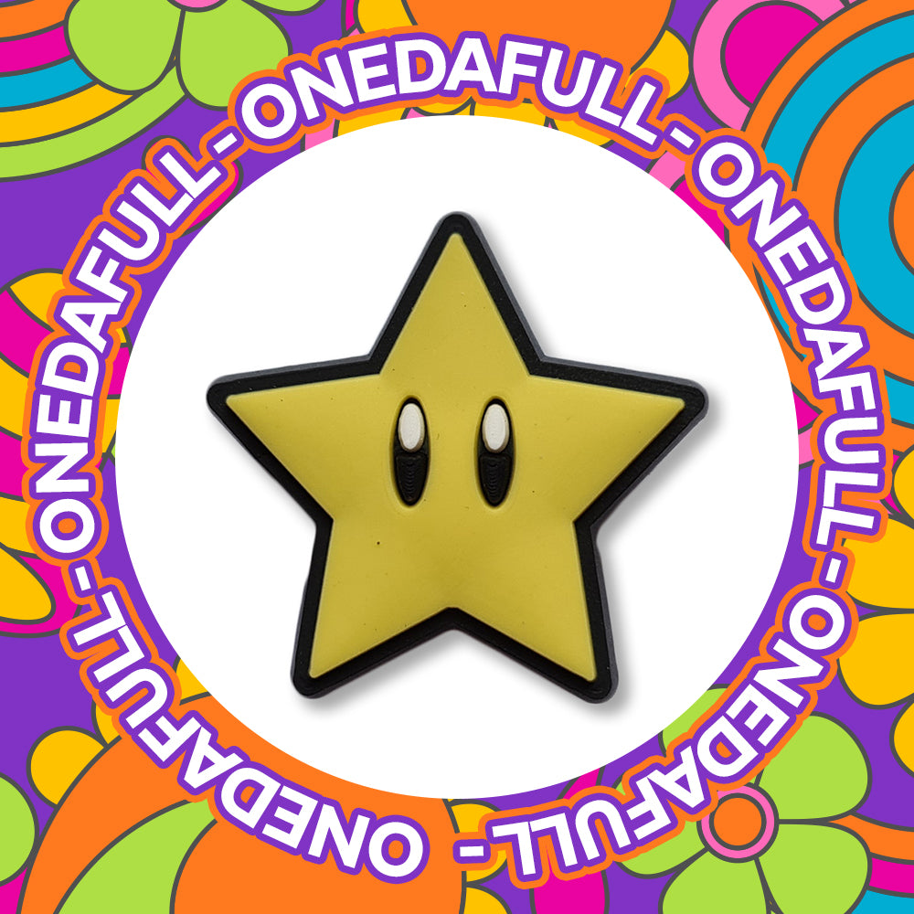 Super Cute Cartoon Yellow Star Charm To Fit Crocs