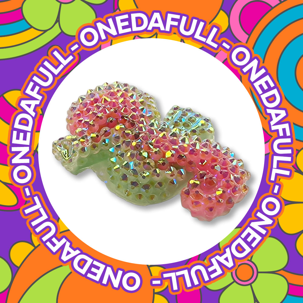 Beautiful Luxury Chunky Shiny Baby Pink Seahorse Charm To Fit Crocs/Clogs - 3D Resin