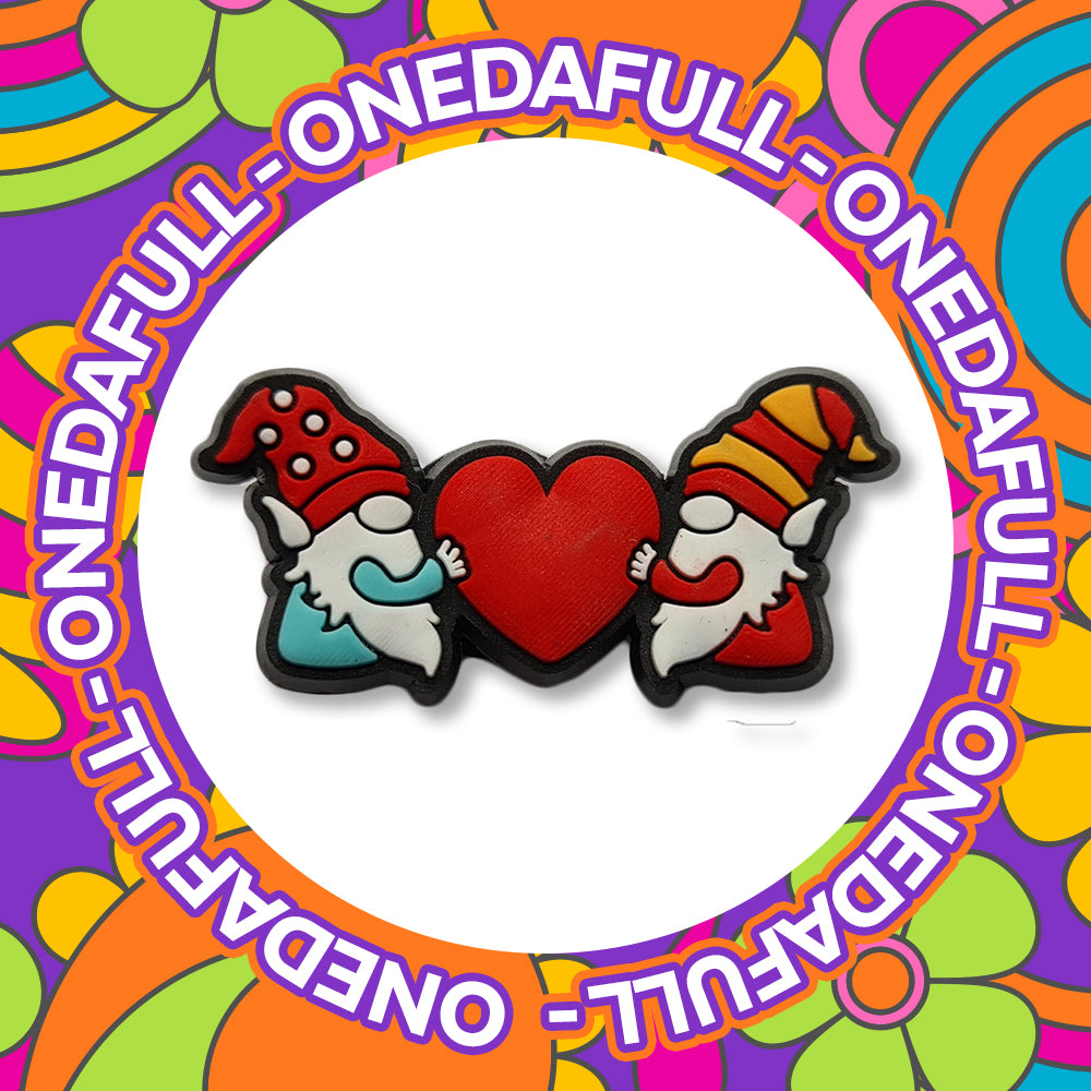 GONK Wizard Gnome Heart Charm for Crocs - PVC Clog Decoration