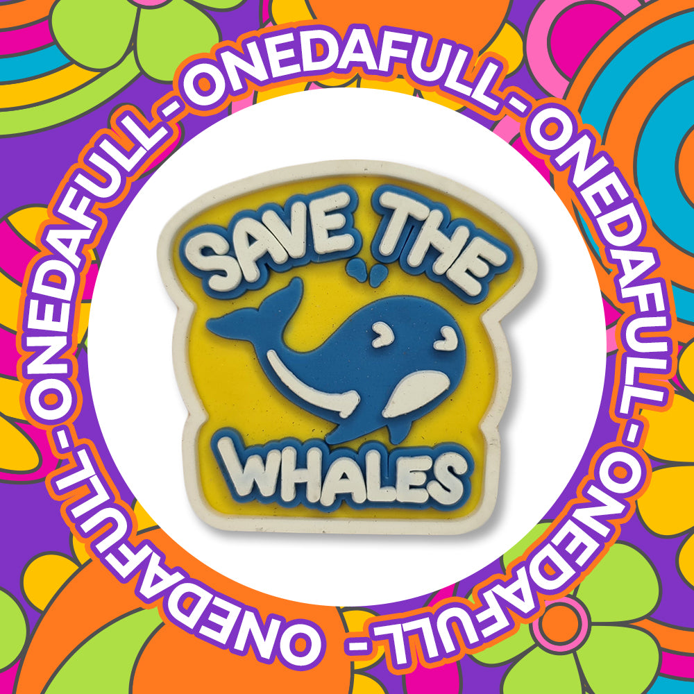 Super Cute Save The Whales Sign - Nature - Sea life Charm To Fit Crocs/Clogs