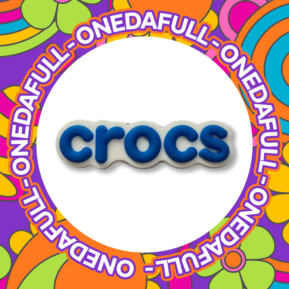 Super Cute Blue Crocs Badge Logo Charm To Fit Crocs/Clogs - PVC - Clogs