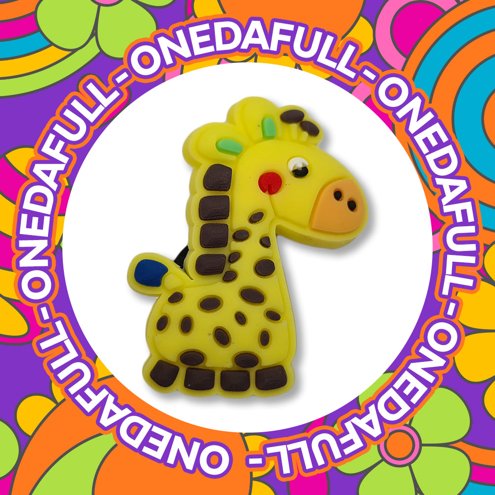 Baby Yellow Giraffe Clog Charm