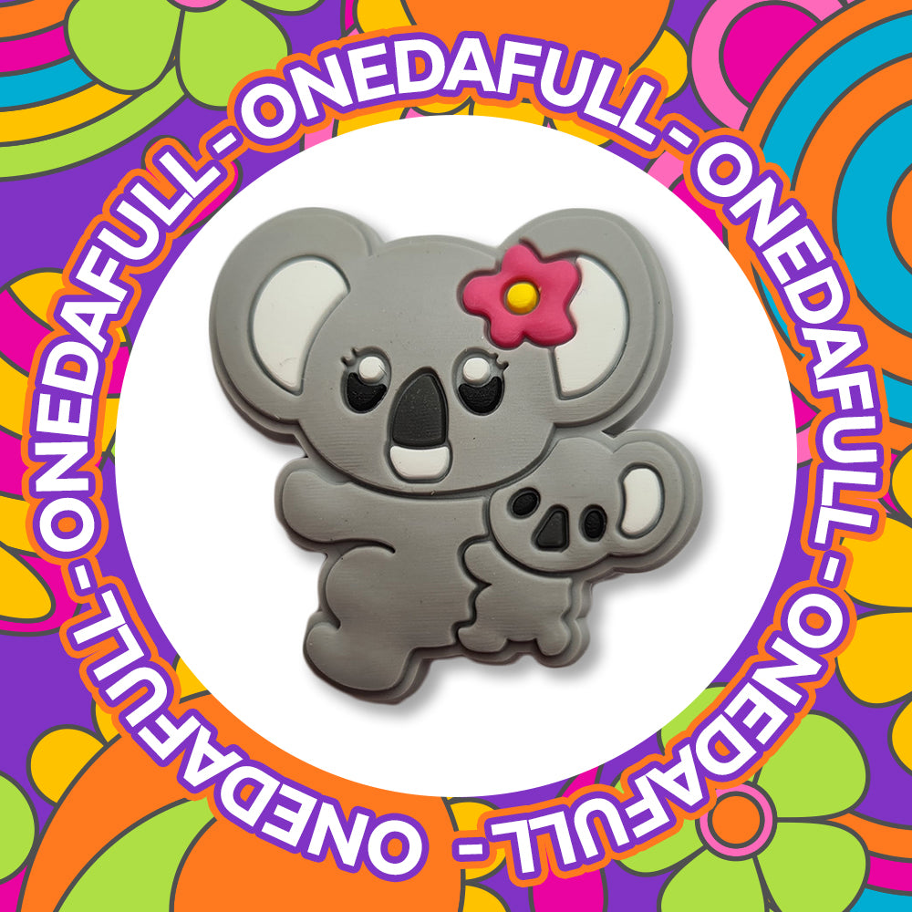 SUPER CUTE Mummy & Baby Koala Bears Charm To Fit Crocs/Clogs - Animal