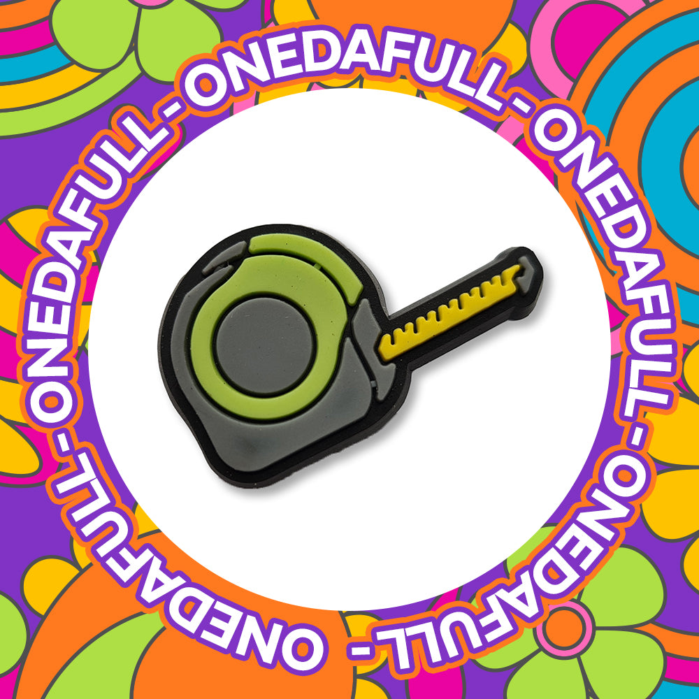 SUPER CUTE Tape Measure Tools Job Work Charm To Fit Crocs/Clogs - DIY