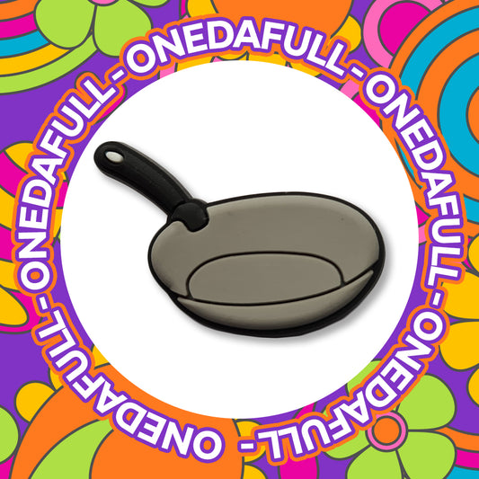 COOKING - Frying Pan - BBQ Charm To Fit Crocs/Clogs - PVC - 3D