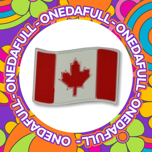 Super Cute Canada Flag Croc Charm - Travel Country