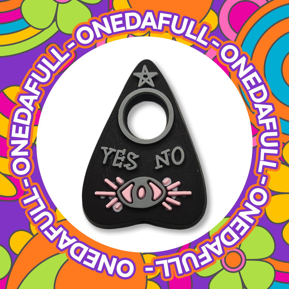 3D Ouija Board Planchette Croc Charm: Spooky Witch Clog Accessory